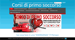 Desktop Screenshot of corsidiprimosoccorso.com