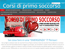Tablet Screenshot of corsidiprimosoccorso.com